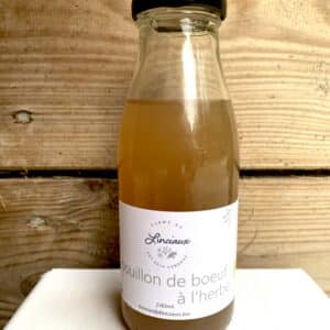 Bouillon de boeuf BIO à l'herbe - Bocal de 240 ml